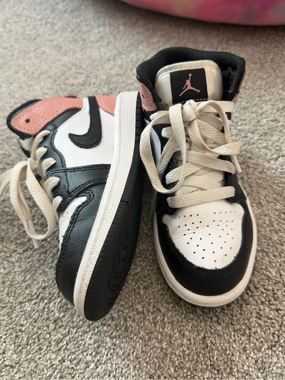 Nike Pink Low-Top Sneakers with Hot Pink Swoosh